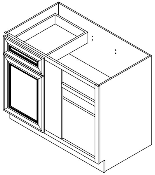 Aria Blue Base Blind Corner 42"  