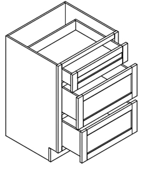 Ebony Shaker Vanity Drawer 18"  